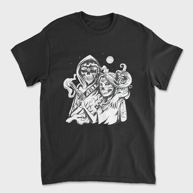 Couple Skeleton Costume, Unisex Men's T-Shirt