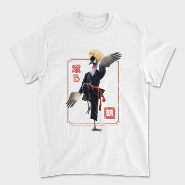 Unisex Men's T-Shirt, Crane Kung Fu