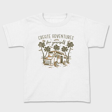Create Adventures for Yourself, Kids' T-Shirt
