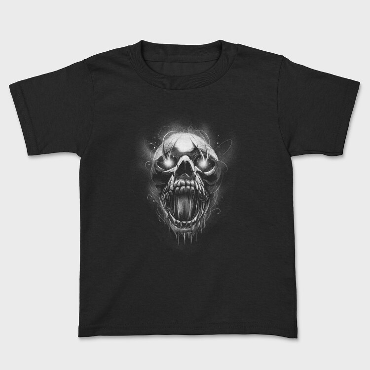 Creepy Skull Light Monochrome, Детска Тениска