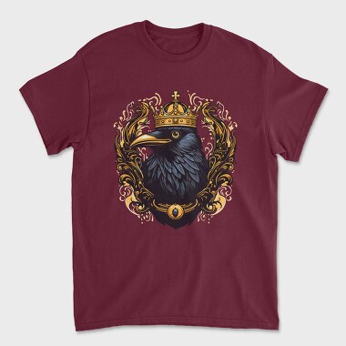Crow Gold Crown, Unisex Men's T-Shirt