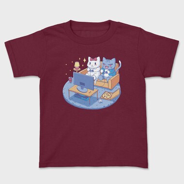 Cute Cats Video Games Anime, Kids' T-Shirt