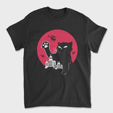 Cute Catzilla, Unisex Men's T-Shirt