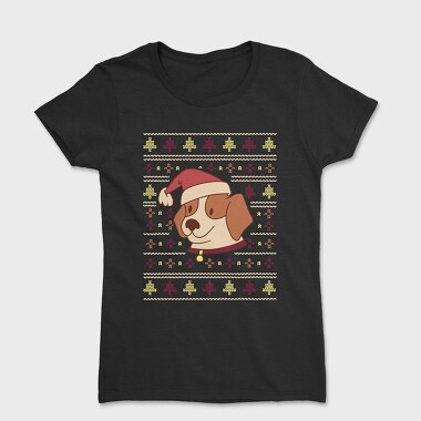Cute Dog Ugly Sweater, Women's T-Shirt