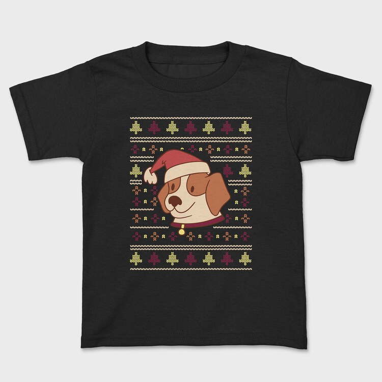Cute Dog Ugly Sweater, Kids' T-Shirt