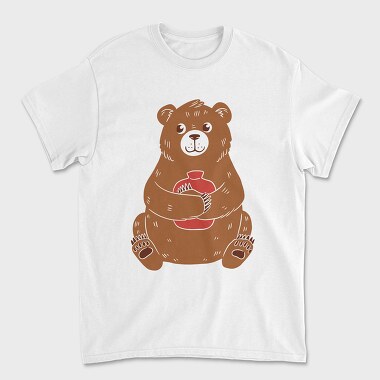 Cute Hot Water Bear, Unisex Men's T-Shirt