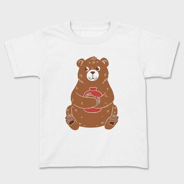 Cute Hot Water Bear, Kids' T-Shirt