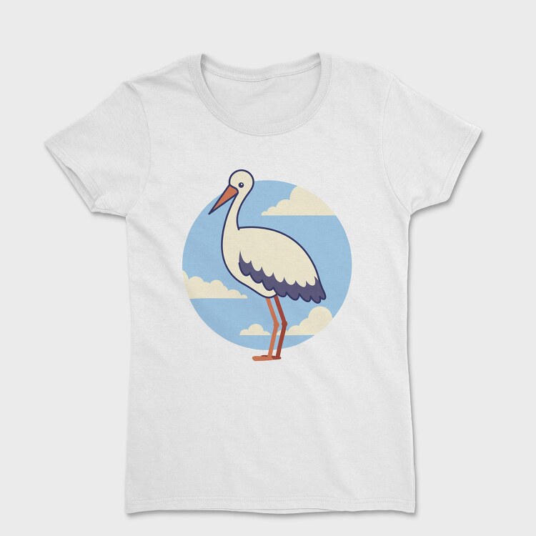 Cute Stork, Дамска Тениска