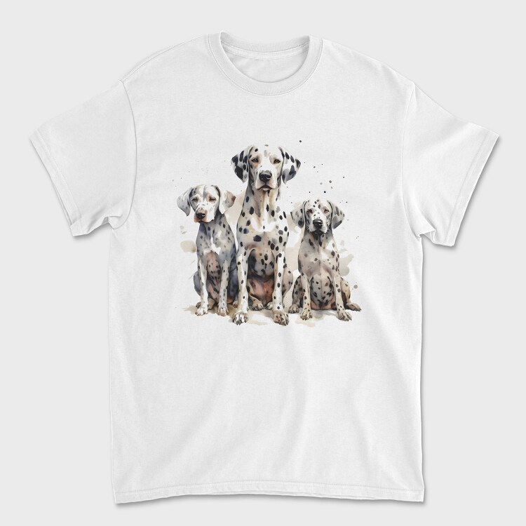 Dalmatian Family, Unisex Men's T-Shirt