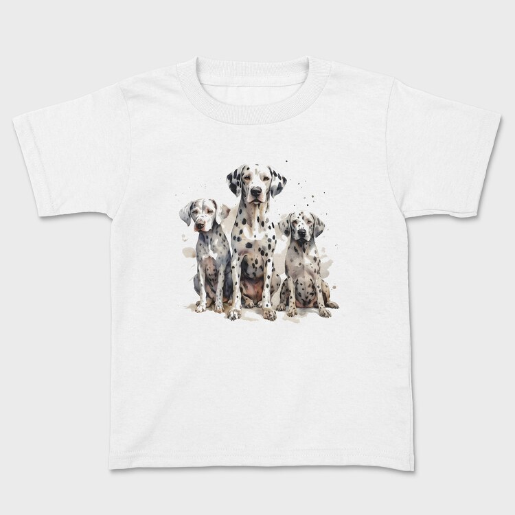 Dalmatian Family, Kids' T-Shirt