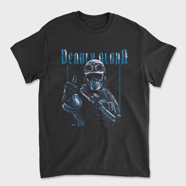 Deadly Aloha, Unisex Men's T-Shirt