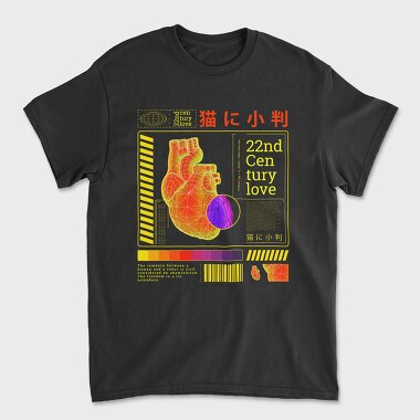 Digital Heart Robot, Unisex Men's T-Shirt