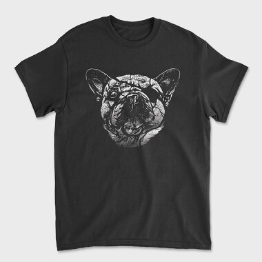 Dog Blindfold Portrait, Unisex Men's T-Shirt