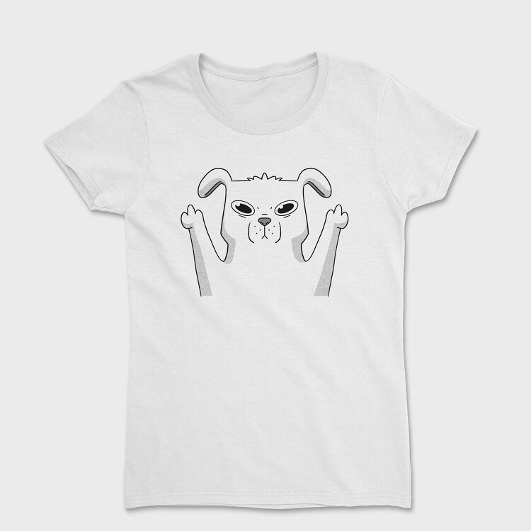 Dog Middle Finger 2, Дамска Тениска