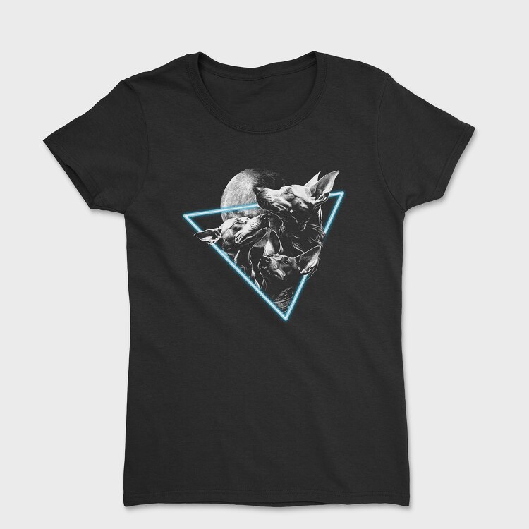 Dogs & Moon, Women's T-Shirt