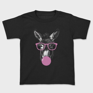 Donkey Monochrome Bubblegum, Kids' T-Shirt