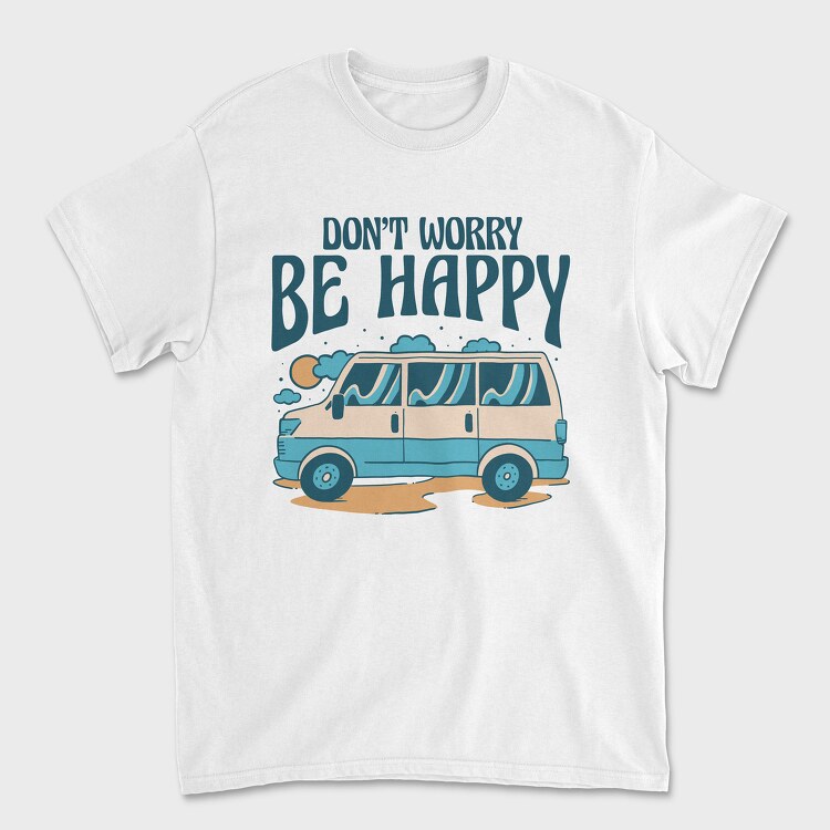 Dont Worry Be Happy, Унисекс Мъжка Тениска