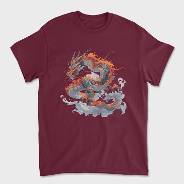 Unisex Men's T-Shirt, Dragon Chinese