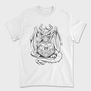 Unisex Men's T-Shirt, Dragon Dungeons Dice