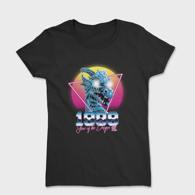 Dragon Retro Wave, Women's T-Shirt