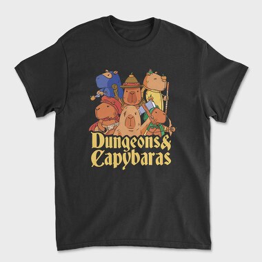 Dungeons and Capybaras, Unisex Men's T-Shirt