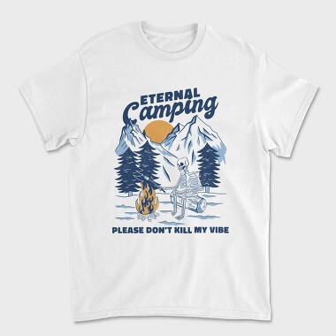 Eternal Camping Skeleton, Unisex Men's T-Shirt