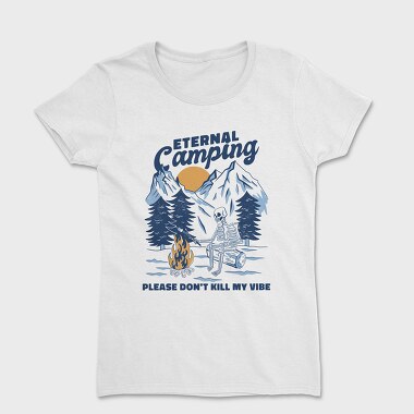 Eternal Camping Skeleton, Women's T-Shirt