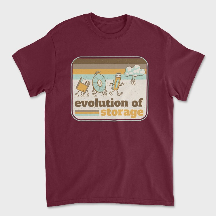 Evolution of Storage Vintage, Унисекс Мъжка Тениска