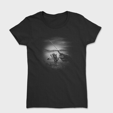 Fisherman Lake Monochrome, Women's T-Shirt