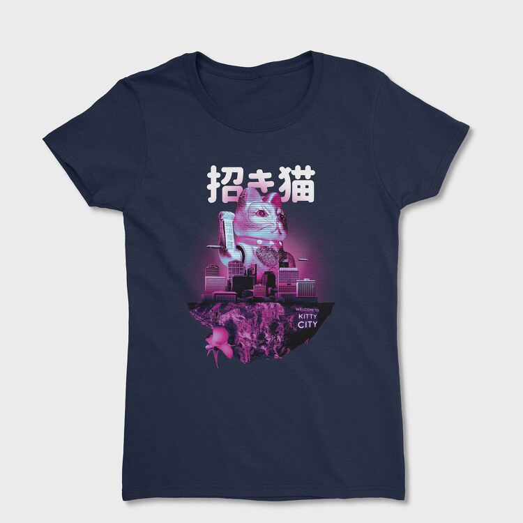 Floating Island Kittie City, Women's T-Shirt