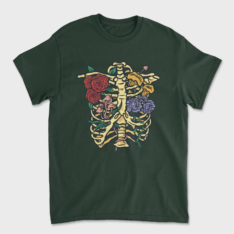 Flowers and Mushrooms, Унисекс Мъжка Тениска