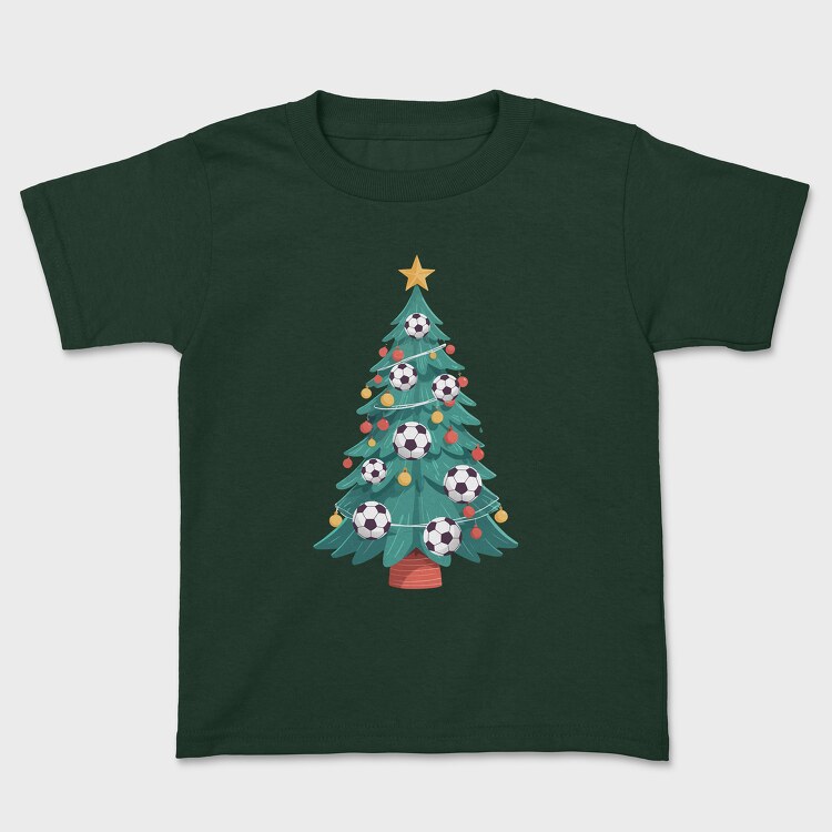 Football Christmas Tree, Kids' T-Shirt