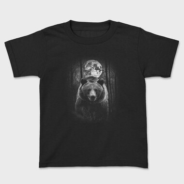 Forest Bear Moon, Kids' T-Shirt