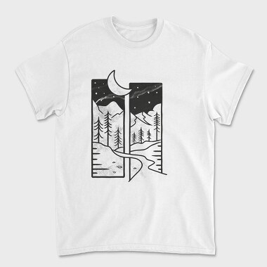 Unisex Men's T-Shirt, Forest Frames