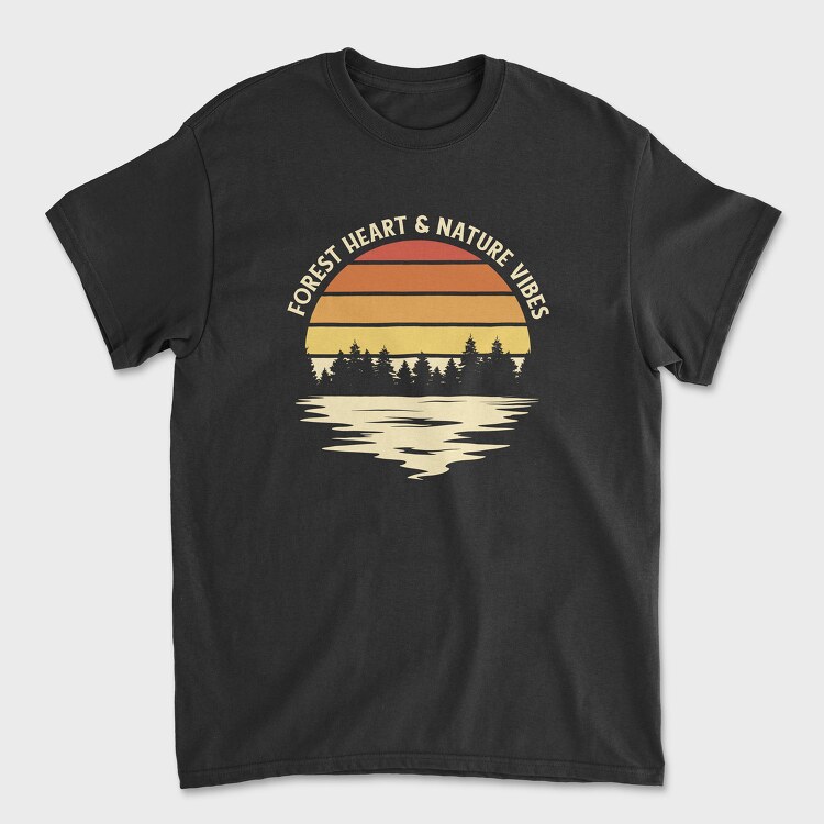 Forest Heart and Nature Vibes, Unisex Men's T-Shirt