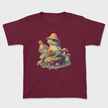 Frog Banjo Mushrooms, Kids' T-Shirt