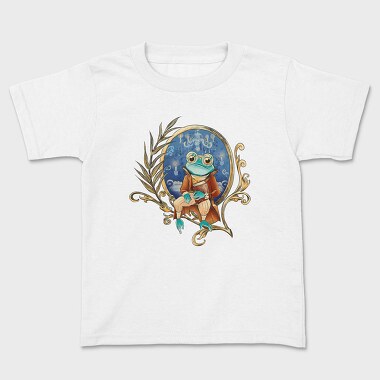 Frog Wizard Fantasy, Kids' T-Shirt
