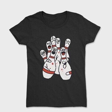 Funny Bowling Pins, Women's T-Shirt