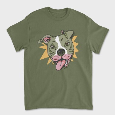 Funny Pitbull, Unisex Men's T-Shirt