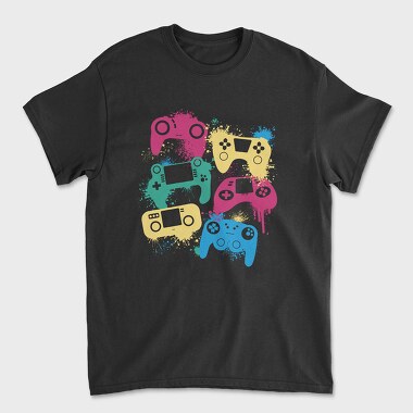 Gaming Joysticks, Unisex Men's T-Shirt