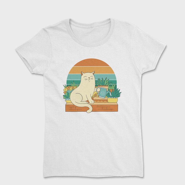 Gardening Cat, Women's T-Shirt