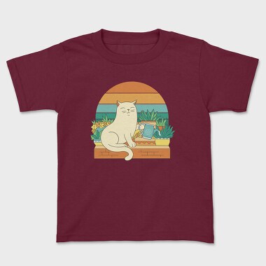 Gardening Cat, Kids' T-Shirt