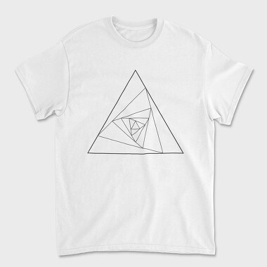Унисекс Мъжка Тениска, Geometric Triangle