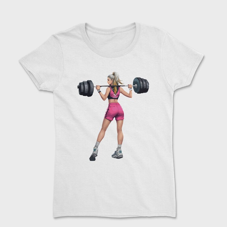 Girl Lifting Weights, Women's T-Shirt