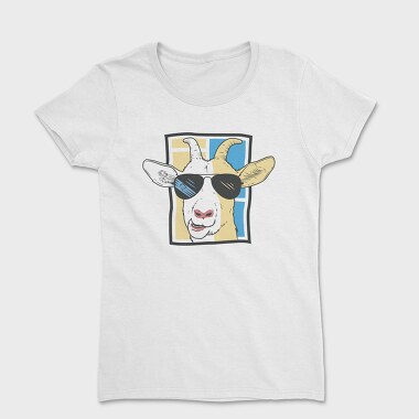Goat With Sunglasses, Women's T-Shirt