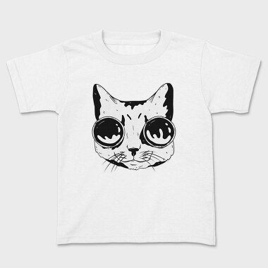 Googles Cat, Kids' T-Shirt