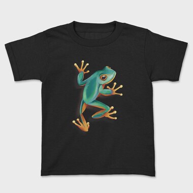 Green Frog Realistic, Kids' T-Shirt