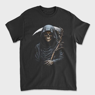 Grim Reaper Graphic, Unisex Men's T-Shirt