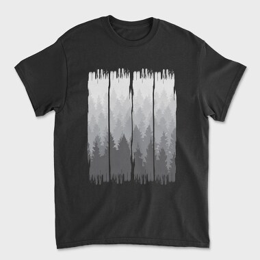 Unisex Men's T-Shirt, Grunge Forest