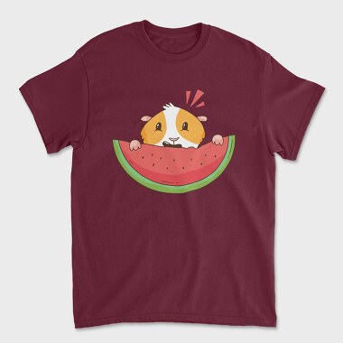 Guinea Pig Watermelon, Unisex Men's T-Shirt
